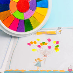 Creative Finger Paint Kit (1x Painting Pad + x2 Coloring Books)